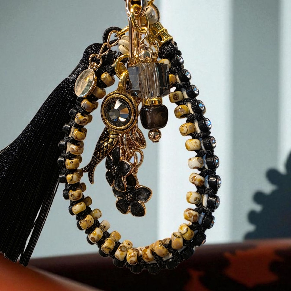 SALE!! Handcrafted Handbag Charm, Bag Jewelry